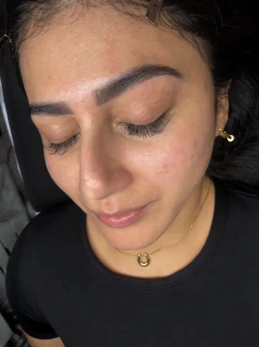 After: A client’s brows